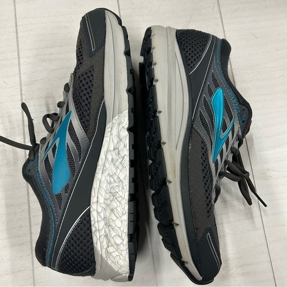 Brooks Addiction 13‎ Shoes Womens 11 WIDE gray and Turquoise EUC - Picture 6 of 9
